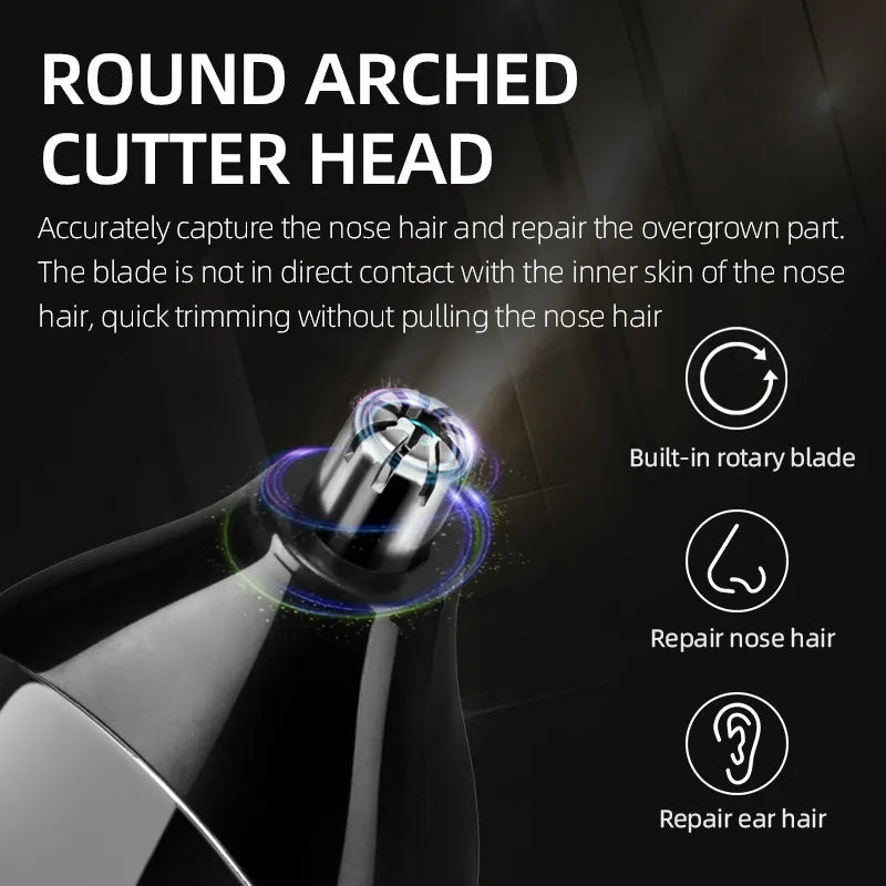 KEMEI Trimmer For Men | Multipurpose All in One Hair Clipper Nose & Ear Trimmer