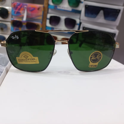 RB Gold Bridge Sunglasses- Unisex- G 15 Diamond Hard Lenses