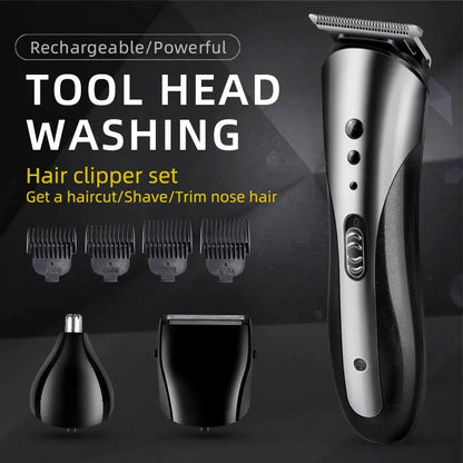 KEMEI Trimmer For Men | Multipurpose All in One Hair Clipper Nose & Ear Trimmer