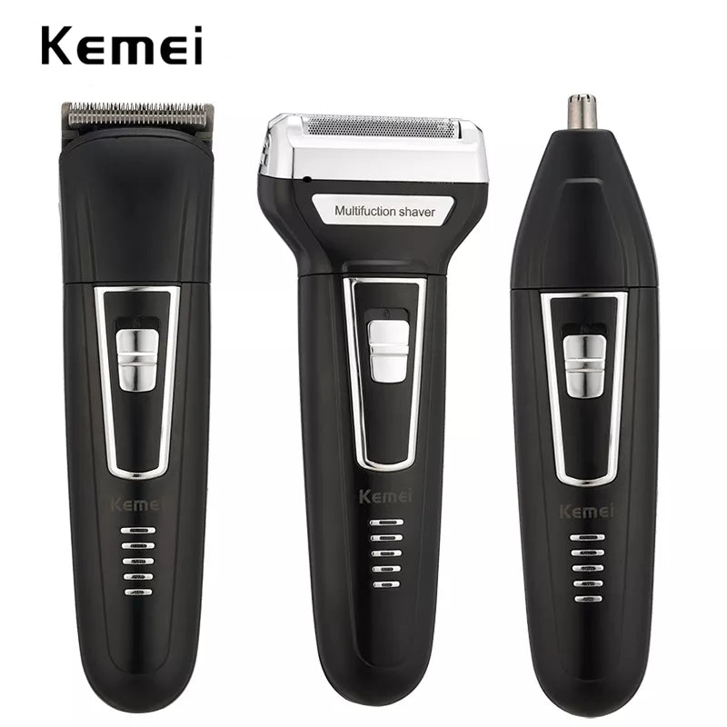 A KEMEI 3 in 1 Trimmer For Men | Hair Clipper | Trimmer For Men | Multipurpose Men's Grooming Kit