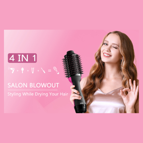 One Step Hot Air Brush Dryer & Styler  Hair Dryer Brush | Hair Dryer and Styler Volumizer | Hot Air Brush | Hair Straightener Brush for All Hair Types