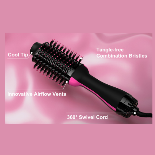 One Step Hot Air Brush Dryer & Styler  Hair Dryer Brush | Hair Dryer and Styler Volumizer | Hot Air Brush | Hair Straightener Brush for All Hair Types