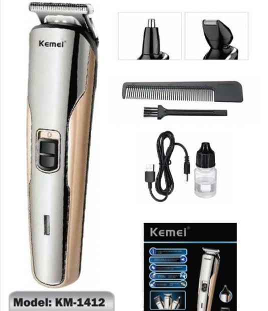 KEMEI 3 IN 1 ELECTRIC HAIR TRIMMER FOR MEN