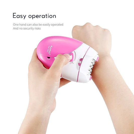 Epilator | KEMEI Painless Epilator for Women | Electric Shaver & Hair Removal Machine