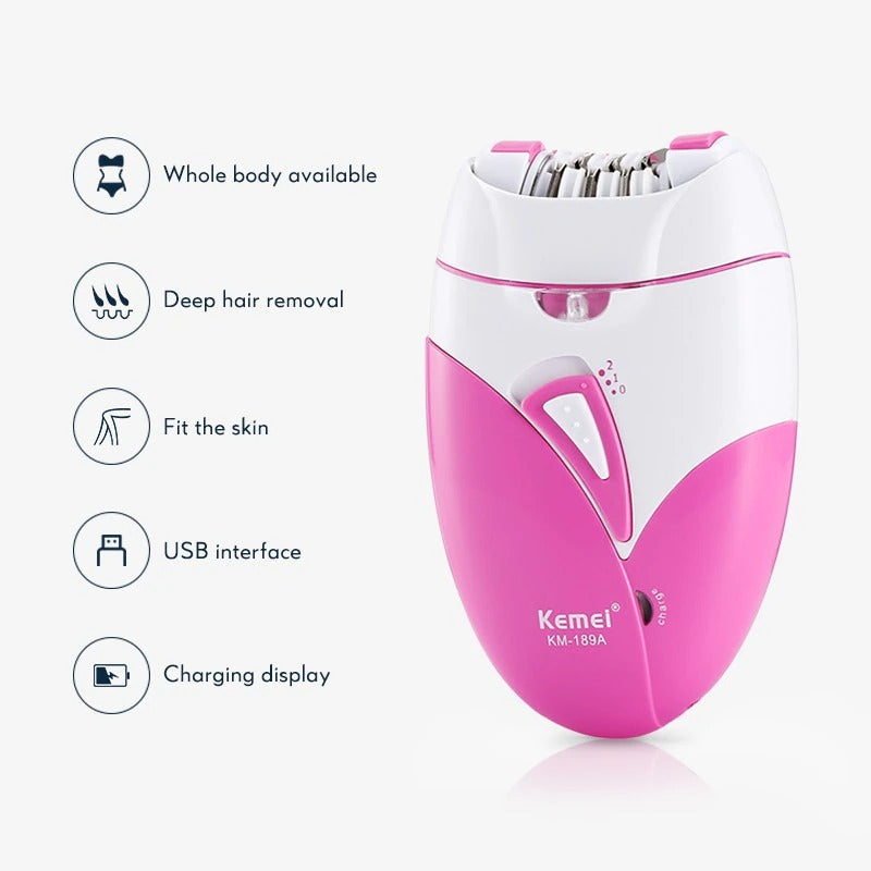 Epilator | KEMEI Painless Epilator for Women | Electric Shaver & Hair Removal Machine